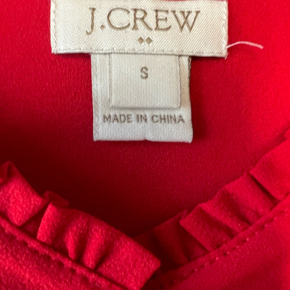 Jcrew red blouse